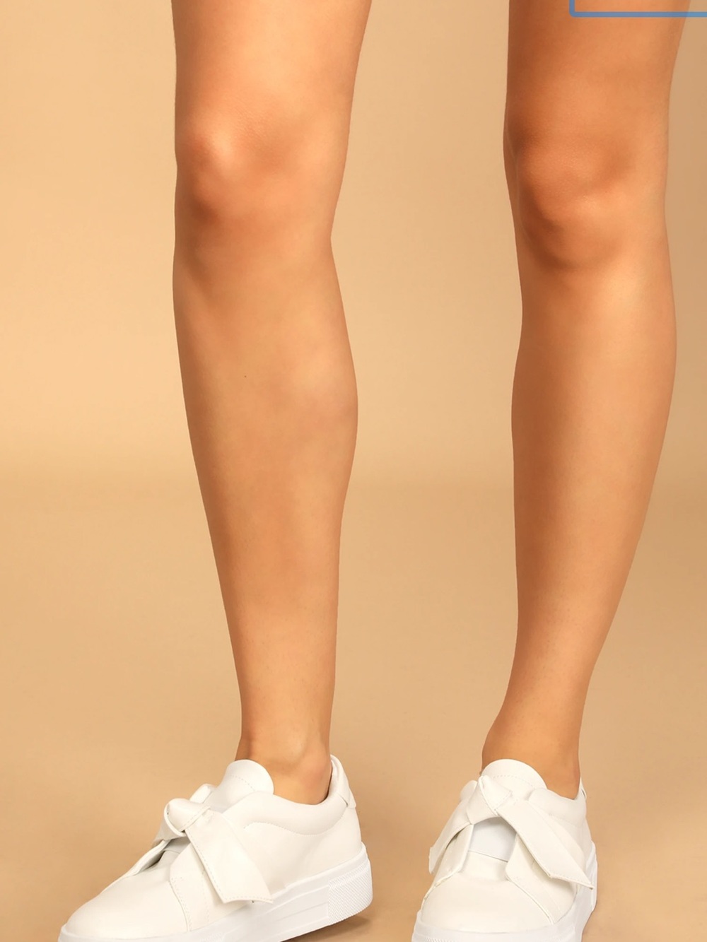Lulu's White Platform Sneakers with Bow Accent so cute